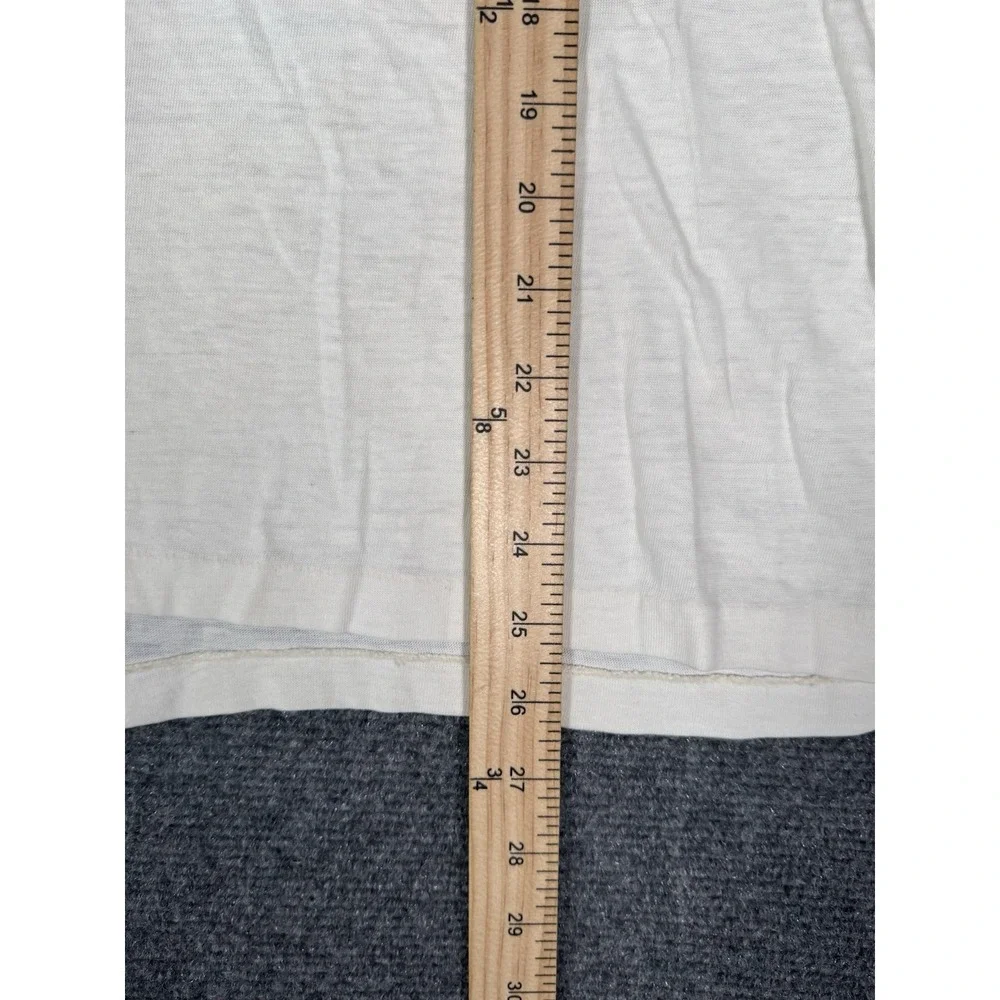Vintage Wright's Shirt Mens XL White‎ Premium California Wines Tee 80s Flawed